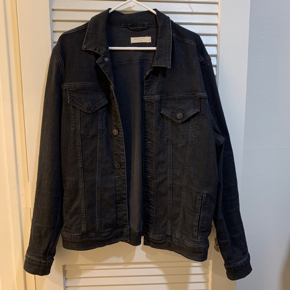 MENS ALLSAINTS xx-large black Jean jacket